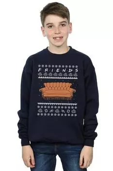 Толстовка Fair Isle Couch Friends, темно-синий