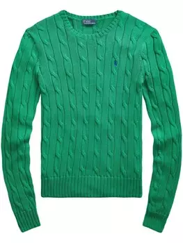 Толстовка фактурной вязки Polo Ralph Lauren, зеленый