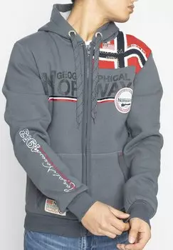 Толстовка FAPONIE Geo Norway, цвет dark grey