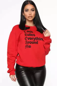 Толстовка Fashion Nova 19690854, красный