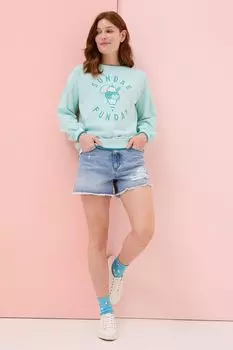 Толстовка Fatface Crew Fat Face, зеленый