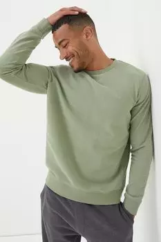 Толстовка FatFace Emsworth с круглым вырезом Fat Face, зеленый