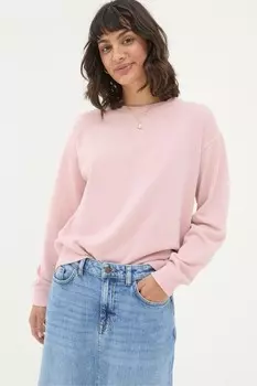 Толстовка Fatface из органического хлопка с круглым вырезом Fat Face, розовый