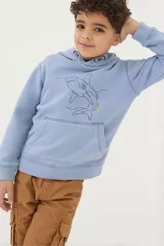 Толстовка Fatface с изображением акулы Fat Face, синий