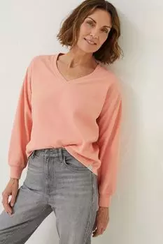 Толстовка FatFace Vienna с V-образным вырезом Fat Face, оранжевый