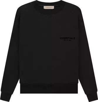 Толстовка Fear of God Essentials Crewneck 'Stretch Limo', черный
