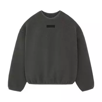 Толстовка Fear Of God Essentials Fear of God Essentials Polar Fleece Crewneck, черный