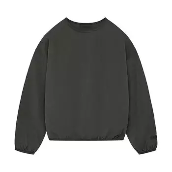 Толстовка Fear Of God Essentials Fear of God Essentials Crinkle Nylon Pullover Crewneck, черный