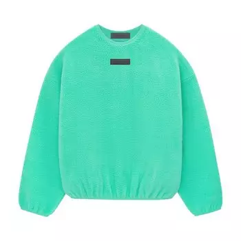 Толстовка Fear Of God Essentials Fear of God Essentials Polar Fleece Crewneck, зеленый