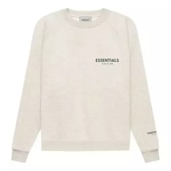 Толстовка Fear of God Essentials FW21 Pullover Crewneck Light Heather Oatmeal, цвет light heather oatmeal