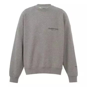 Толстовка Fear of God Essentials FW21 Pullover Crewneck Dark Heather Oatmeal, цвет oatmeal