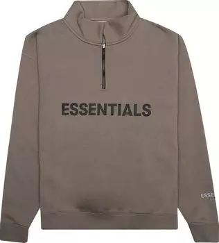 Толстовка Fear of God Essentials Half Zip Sweatshirt 'Taupe', коричневый