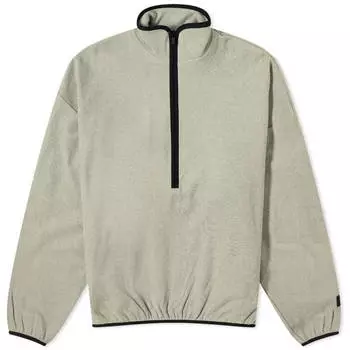 Толстовка Fear Of God Essentials Halfzip, серо-зеленый