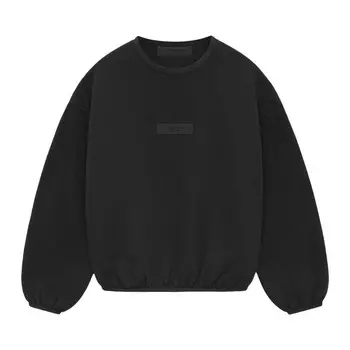 Толстовка Fear of God Essentials Kids Crewneck, черный