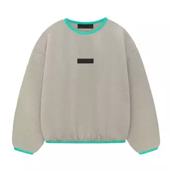 Толстовка Fear of God Essentials Kids Polar Fleece Crewneck, цвет Seal