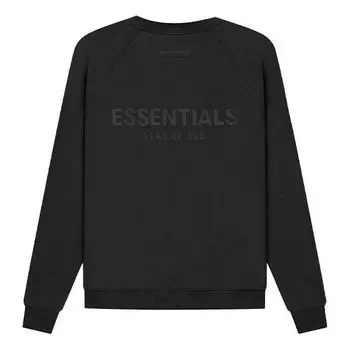 Толстовка Fear of God Essentials SS21 Pull-Over Crewneck Black, черный