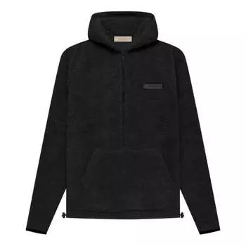 Толстовка Fear of God Essentials SS22 Polar Fleece Half Zip Hoodie 'Iron'