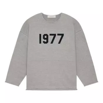 Толстовка Fear of God Essentials SS22 Raw edge sweater Dark Oatmeal 1977