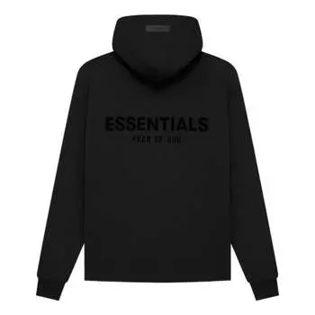 Толстовка Fear of God Essentials SS22 Relaxed Stretch Limo Hoodie 'Black', черный