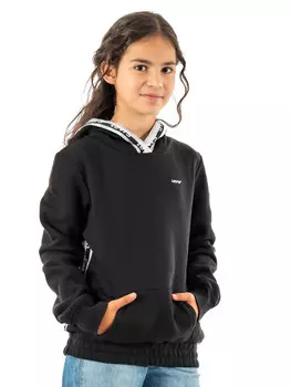 Толстовка felpa con cappuccio bambina Levi'S, черный