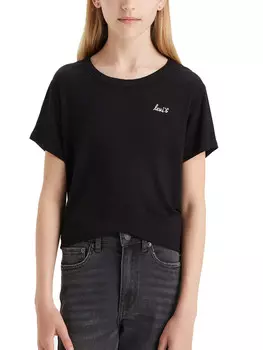 Толстовка felpa morbida da bambina Levi'S, черный