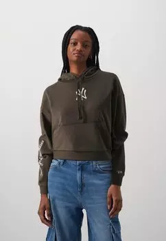 Толстовка Female Mlb Lifestyle Crop Hoody New Era, коричневый