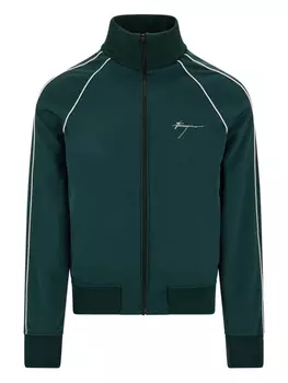 Толстовка Ferragamo logo-print tracksuit top, зеленый