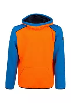 Толстовка FINK с капюшоном из быстросохнущих функциональных материалов ZIGZAG, цвет 5002 Shocking Orange