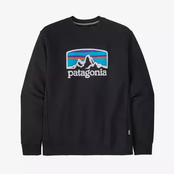 Толстовка Fitz Roy Horizons Uprisal Crew Patagonia, черный
