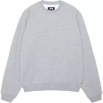 Толстовка Fleece Raglan Crew Stussy, серый