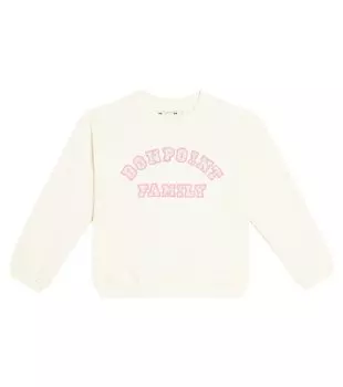 Толстовка fleurette из хлопкового джерси Bonpoint, нейтральный