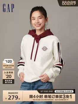 Толстовка флисовая Gap с логотипом, черный