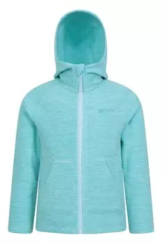 Толстовка флисовая Mountain Warehouse Snowdonia II с длинными рукавами, бирюзовый