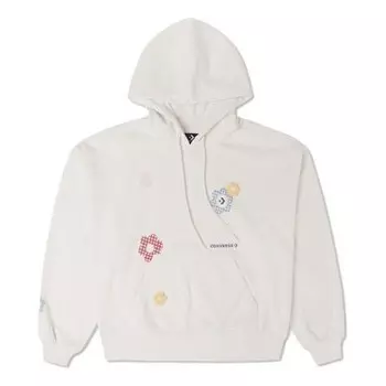 Толстовка flora hoodie 'egret' Converse, белый
