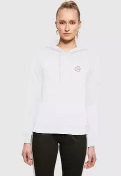 Толстовка FLOWER - Hoodie Merchcode, белый