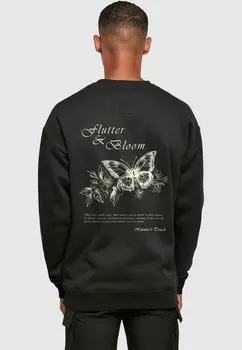 Толстовка FLUTTER AND BLOOM CREWNECK Merchcode, черный