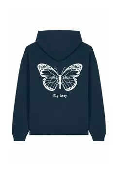 Толстовка FLY AWAY BACK EMBROIDERY - Hoodie Mira Paris, темно-синий