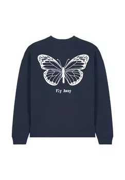 Толстовка FLY AWAY BACK EMBROIDERY UNISEX Mira Paris, темно-синий