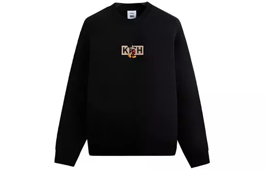 Толстовка For Mickey & Friends Cyber Monday Mickey Classic Logo Crewneck KITH, черный