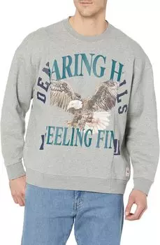 Толстовка Found Parts Crew Levi's, цвет Found Mid Tone Grey Heather Color-Block