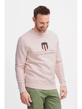 Толстовка FQ1924 Sweatshirt FQWilliam logo crewneck 21900659 Cooler Pullover mit Logo-Detail, розовый