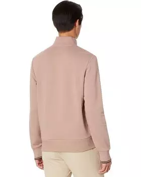 Толстовка Fred Perry 1/2 Zip Sweatshirt, темно-розовый