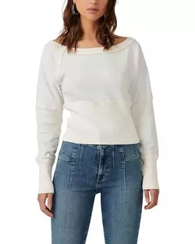 Толстовка Free People Last Minute Pullover, цвет Tofu