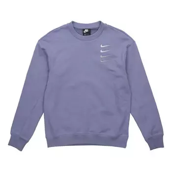 Толстовка french terry swoosh gradient round neck pullover Nike, индиго