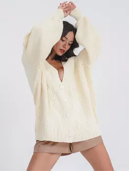 Толстовка Freshlions Strickjacke Huiza, кремовый