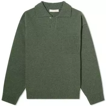 Толстовка Frizmworks Collar Knit Pullover Sweater, цвет Forest Green