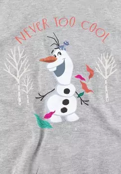 Толстовка FROZEN OLAF NEVER TOO COOL Disney, серый
