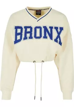 Толстовка Fubu Crew Rhinestone, белый/белый