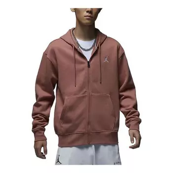Толстовка full-zip fleece hoodie 'burgundy' Air Jordan, бургундия