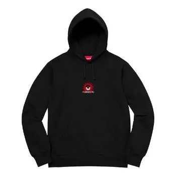 Толстовка fw18 vampire hooded sweatshirt black Supreme, черный